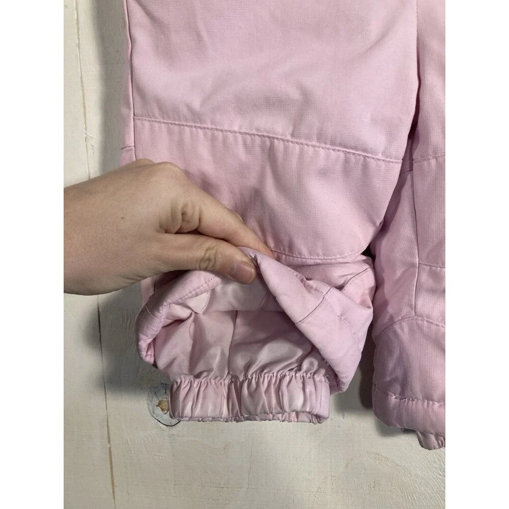 Vintage Columbia Baby Girls Pink SnowPants‎ Bib Heart 12 Months Winter Gear